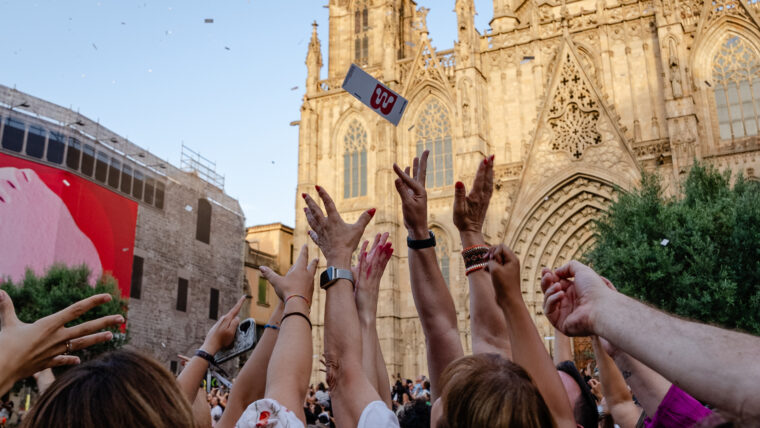 Turistes a la catedral
